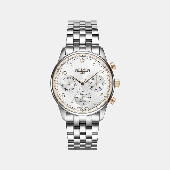 Male White Stainless Steel Chronograph Watch 509902 49 24 20