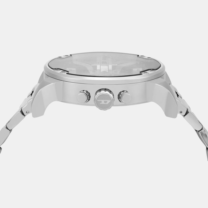 Mr. Daddy Men Quartz White Dial Chronograph Stainless Steel Watch DZ7482