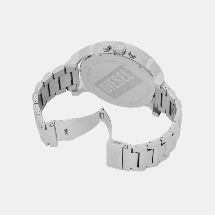 Mr. Daddy Men Quartz White Dial Chronograph Stainless Steel Watch DZ7482