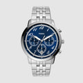 Fossil Round Blue Chronograph watch