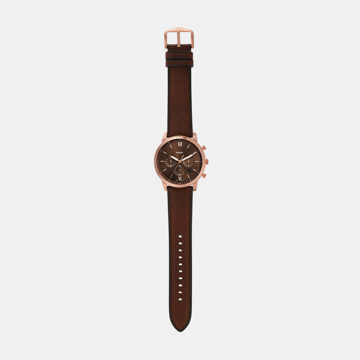 Neutra Men Quartz Brown Dial Chronograph Leather Watch FS6026