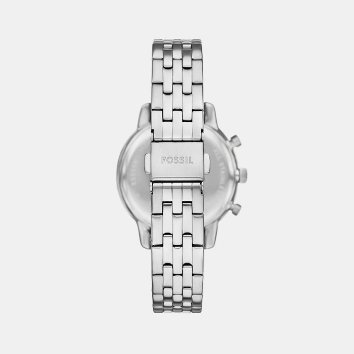 Neutra Women Quartz White Dial Chronograph Stainless Steel Watch ES5357