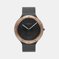 Obaku Round Black Analog watch