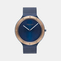 Obaku Round Blue Analog watch
