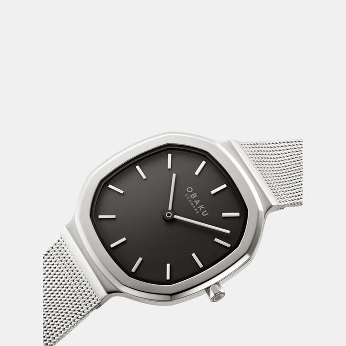 Obaku Stainless Steel Asymmetrical watch