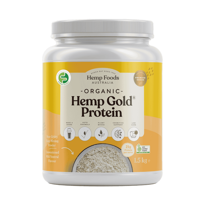 Organic Hemp Gold Protein - 1.5kg - Hemp Foods Australia