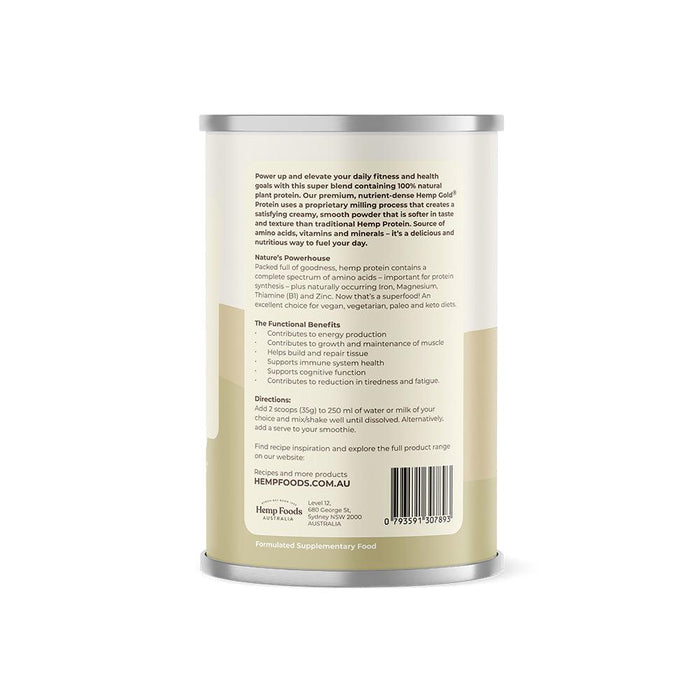Organic Hemp Protein Natural - 420g - Hemp Foods Australia