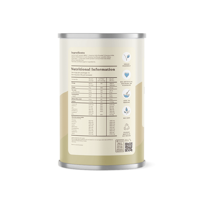 Organic Hemp Protein Natural - 420g - Hemp Foods Australia