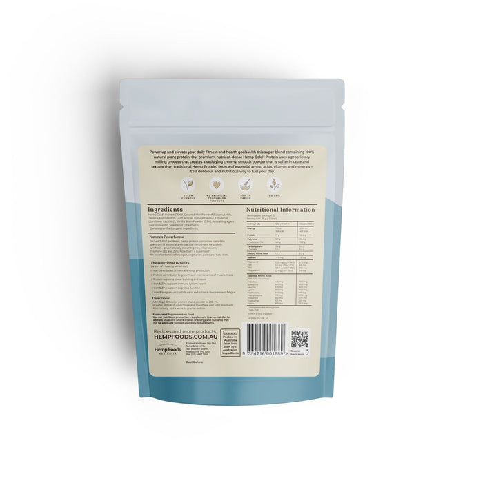 Organic Hemp Protein Vanilla - 420g Pouch