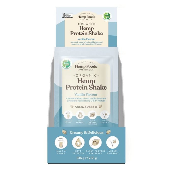 Organic Hemp Protein Vanilla - 7 x 35g Sachet