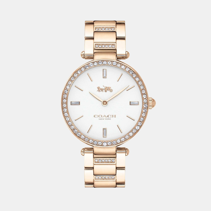 Coach Round White Analog watch