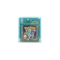 Pokémon Kristall Spiel für Game Boy Color in transparentem, glitzerndem, hellblauem Gehäuse - Vorderseite
