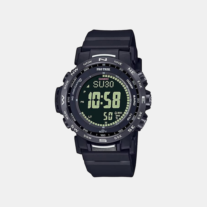Protrek Men Quartz Black Dial Digital Resin Watch SL113