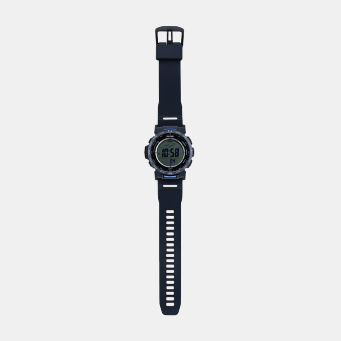 Protrek Men Quartz Blue Dial Digital Resin Watch SL121