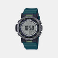Protrek Men Quartz Silver Dial Digital Resin Watch SL114