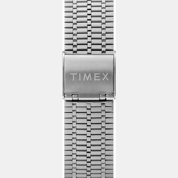 Q Timex Men Quartz Blue Dial Analog Stainless Steel Watch TW2T80700U9