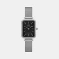 Quadro Women Quartz Black Dial Analog Mesh Watch DW00100667K