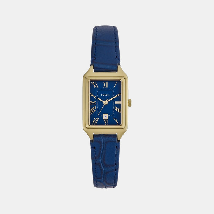 Raquel Women Quartz Blue Dial Analog Leather Watch ES5365