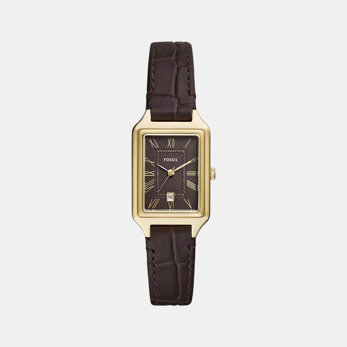 Raquel Women Quartz Brown Dial Analog Leather Watch ES5367