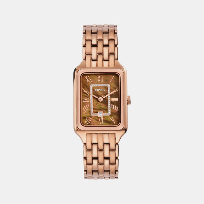 Raquel Women Quartz Brown Dial Analog Stainless Steel Watch ES5323