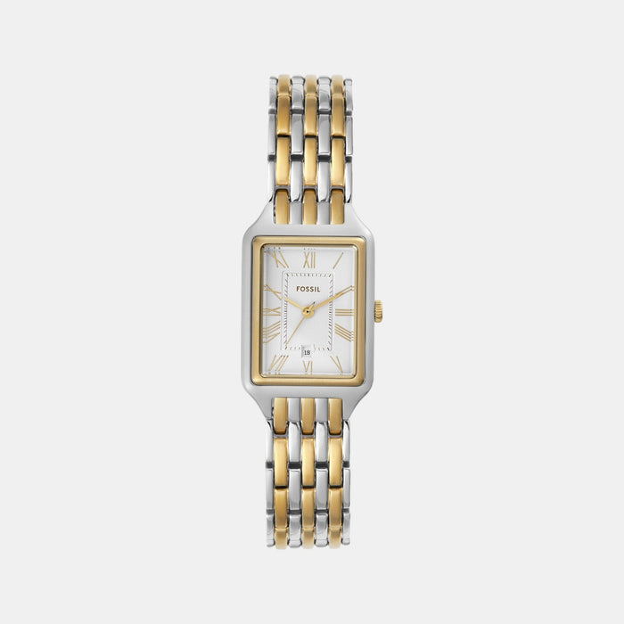 Raquel Women Quartz Silver Dial Analog Stainless Steel Watch ES5368