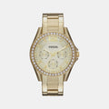 Riley Women Quartz Gold Dial Chronograph Stainless Steel Watch ES3203