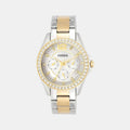 Riley Women Quartz Silver Dial Multi-Function Stainless Steel Watch ES3204