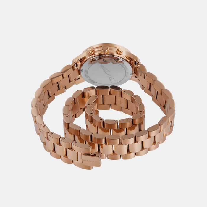 Michael Kors Women Round Rose Gold watch
