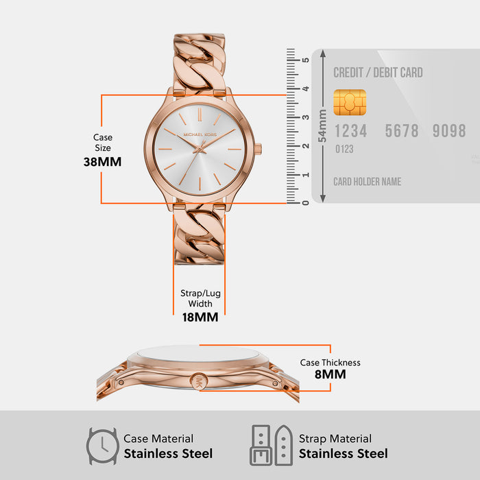 Michael Kors 38 mm Rose Gold Quartz watch