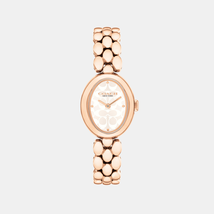 Coach Oval Silver Analog watch