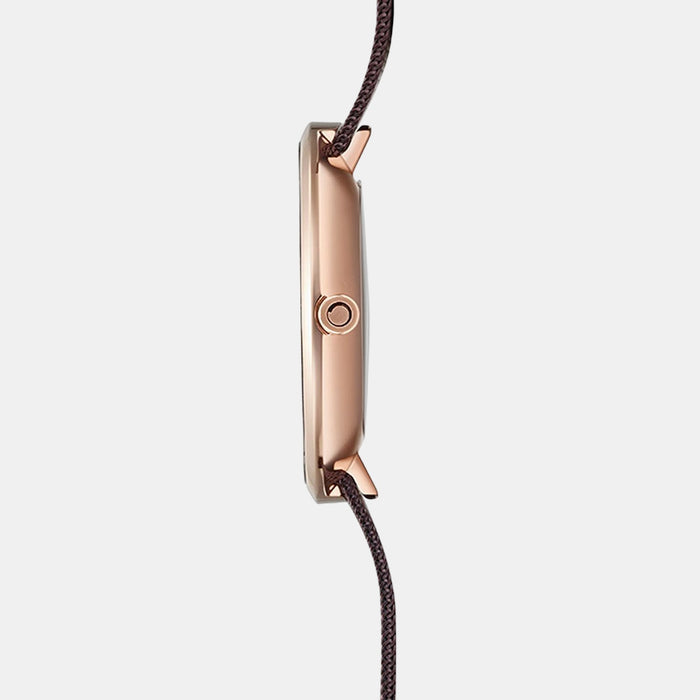 Obaku Women Round Brown watch