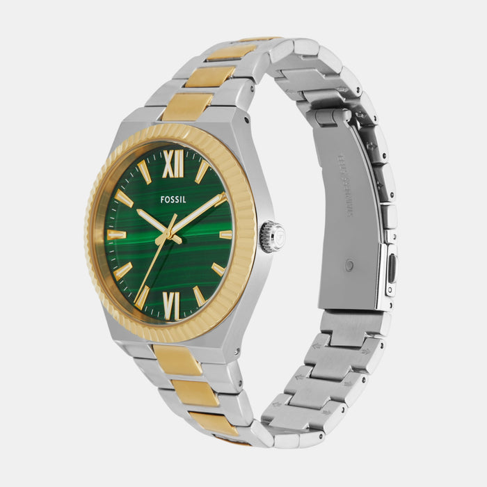 Scarlette Women Quartz Green Dial Analog Stainless Steel Watch ES5334