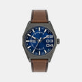 Scraper Men Quartz Blue Dial Analog Leather Watch DZ2189