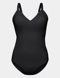 | LuxeLift Bodysuit shown front-facing against a light gray background | Black