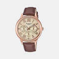 Sheen Female Chronograph Leather Watch SX255