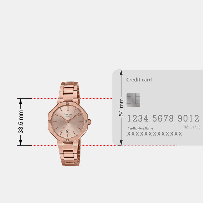 Casio Octagon Quartz Analog Women watch
