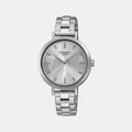 Casio Round Silver Analog watch