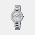 Sheen Women Quartz Silver Dial Analog Stainless Steel Watch SH305
