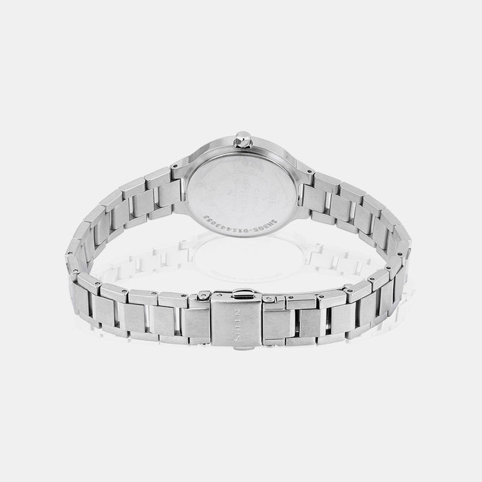 Sheen Women Quartz Silver Dial Analog Stainless Steel Watch SH305
