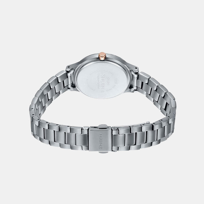 Sheen Women Quartz White Dial Analog Stainless Steel Watch SH205