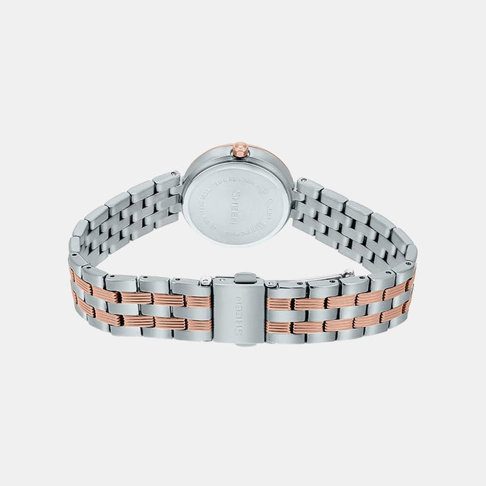 Sheen Women Quartz White Dial Analog Stainless Steel Watch SH227
