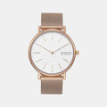 Signatur Women Quartz White Dial Analog Mesh Watch SKW2784