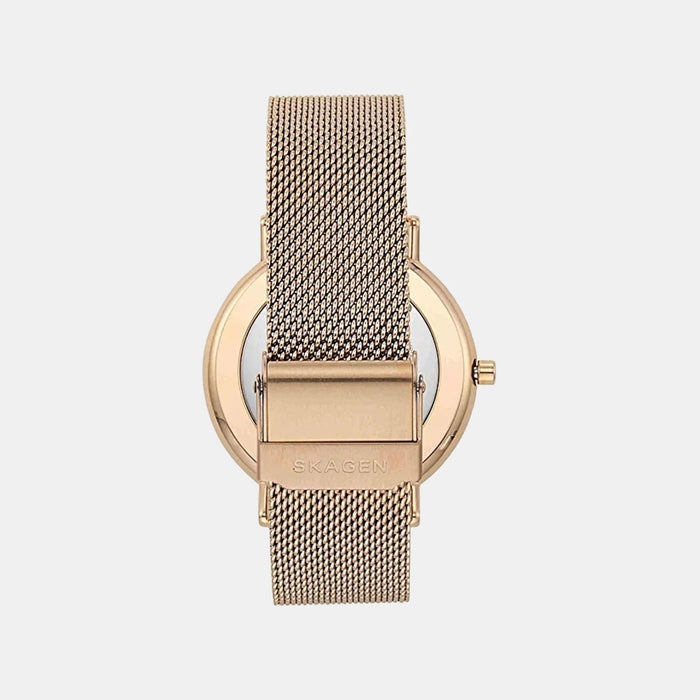 Signatur Women Quartz White Dial Analog Mesh Watch SKW2784