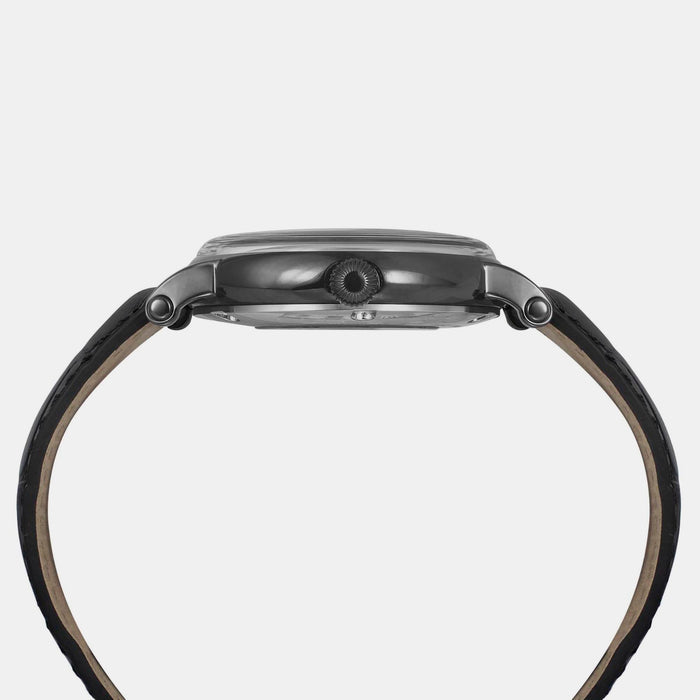 Timex Leather Black watch