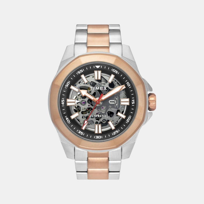 Signio Men Automatic Black Dial Analog Stainless Steel Watch TWEG24102