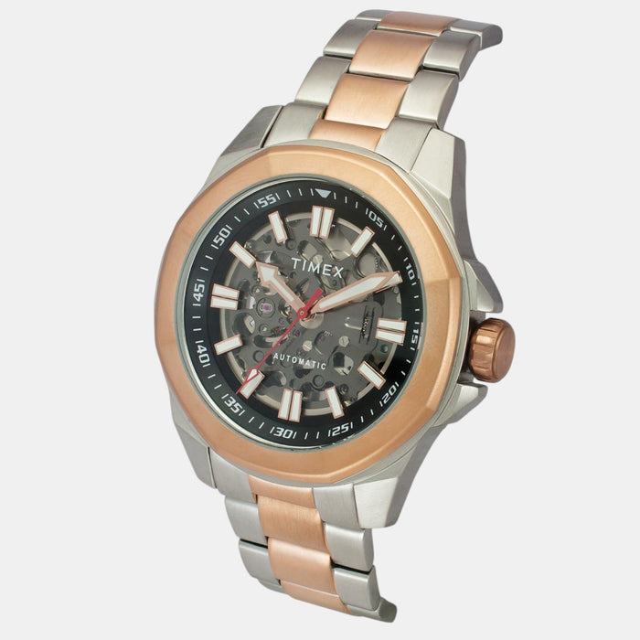 Signio Men Automatic Black Dial Analog Stainless Steel Watch TWEG24102