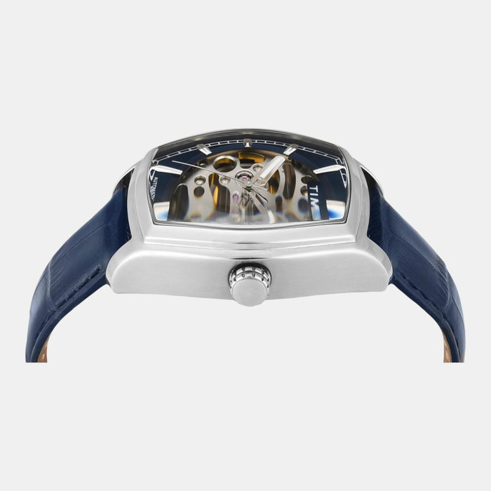 Signio Men Automatic Blue Dial Analog Leather Watch TWEG25900