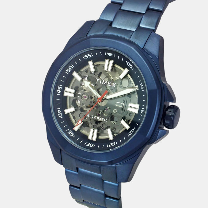 Signio Men Automatic Blue Dial Analog Stainless Steel Watch TWEG24104