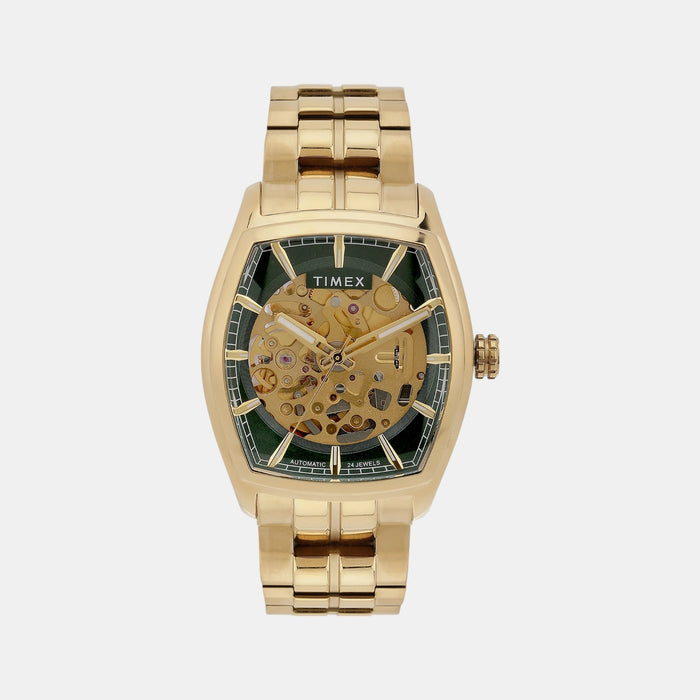 Signio Men Automatic Green Dial Analog Stainless Steel Watch TWEG25902