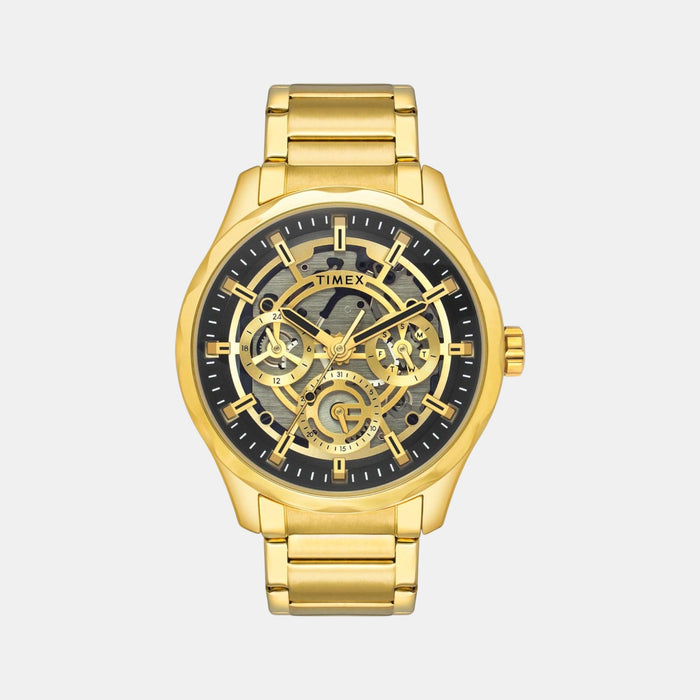Signio Men Quartz Black Dial Multi-Function Stainless Steel Watch TW0TG7628